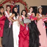 Follow the Dream Chairman Amalia Gohn, poses with pageant competition winners.